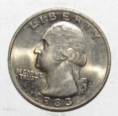 1983 Washington Quarter BU (T48) Cover