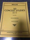 Milde 50 Concert Studies Opus 26 Nos 1 25 Volume Book 1 For Bassoon