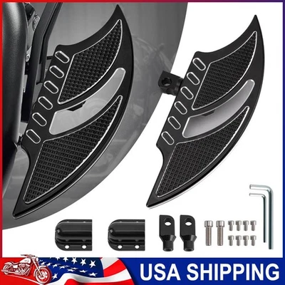 For Harley Dyna FLS Rear Passenger Floorboards Floor Board Foot Pegs Motorcycle Foto 1 de 4