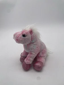 Ganz Webkinz Pink Pony Sparkle Feet Horse Plush Toy NO CODE 8" - Picture 1 of 3
