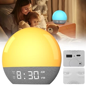 Sunrise Alarm Clock Snooze White Noise Machine Natural Wake Up Light & 24 Sounds - Picture 1 of 12