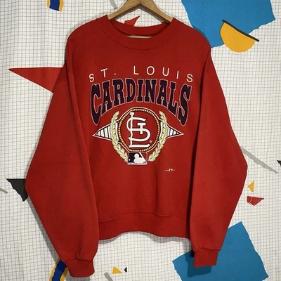 复古 90 年代圣路易斯红雀队运动衫圆领 XL MLB 套衫 1993 复古 — 第 1/4 张图片