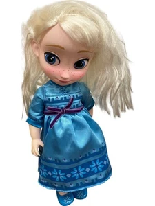 Disney Store Elsa Doll Blue Dress Frozen Character Play Doll - Picture 1 of 5