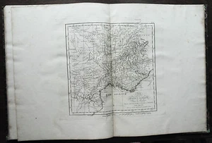 1819,D'anville,CARTA DELLE PROVINCE ROMANE, DAV.LA GALLIA =ETNA.D/Foglio Cm51x35 - Foto 1 di 1