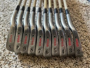 Wilson Ultra 45 Irons 2-9 PW SW RH Ultra Gold Boron Carbon Fiber Shafts Nice - Picture 1 of 7