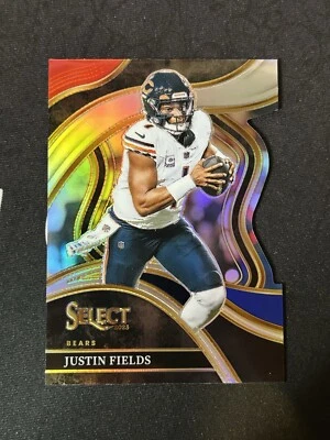 2023 Panini Select - Club Level Silver Prizm #249 Justin Fields - Image 1 of 2