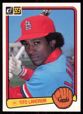 1983 Donruss Tito Landrum St. Louis Cardinals #498 - Image 1 of 2