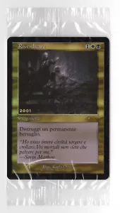 MTG 30th ANNIVERSARY CELEBRATION ITALIAN RIVENDICARE FOIL PROMO 2001 NM UNPLAYED - Picture 1 of 1