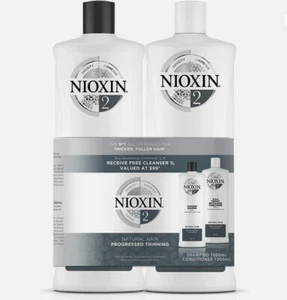 Nioxin System 2 Cleanser Shampoo & Scalp Revitaliser Conditioner 1000ml Duo - Picture 1 of 4