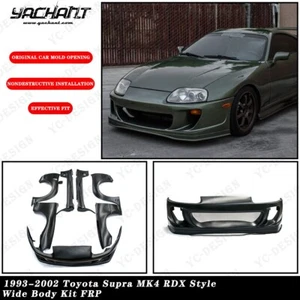 PARAGOLPES ACAMPANADO GUARDABARROS FRP para 93-02 Toyota Supra MK4 RDX estilo kit de carrocería ancha - Imagen 1 de 24