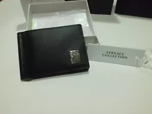 Versace Collection Portacarte Pelle Leather Wallet Nuovo New - Bild 1 von 5