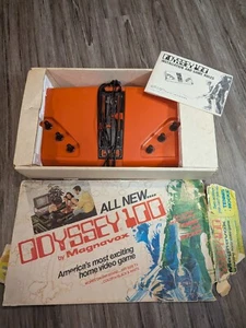 Vtg 1975 Odyssey 100 Orange Magnavox Video Game Console Original Box *For Parts* - Picture 1 of 24