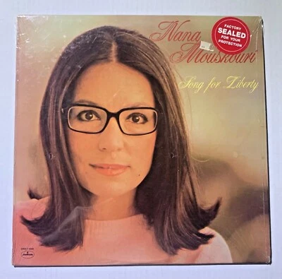 Nana Mouskouri ‎Song For Liberty Easy Listening  MINT SHRINK pop  Lp Bob Dylan - Image 1 of 2