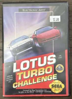 Lotus Turbo Challenge (SEGA Genesis, 1992) Cib Complete w/ Manual TESTED - Image 1 of 4