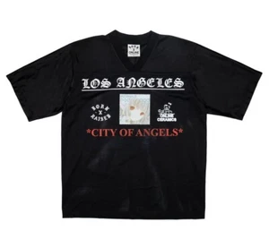 Camiseta de fútbol Online Ceramics Born X Raised - Talla mediana - Negra - NUEVA - Imagen 1 de 6