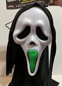 DEAD BY DAYLIGHT SCREAM FADE IN & OUT GREEN GHOST FACE MASK COSTUME FW93442GF - Picture 1 of 4