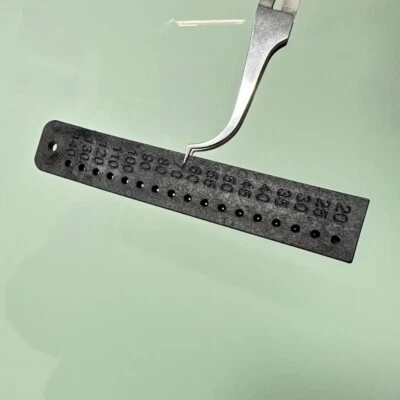 Dental Endo Rulers Gutta Percha Measuring Span Measure Scale Plastic Hole Gauge - Image 1 of 4