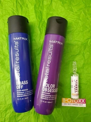 Matrix Total Results Brass Off Shampoo 10oz and Color Obsessed 10oz Shampoo. 2pc - Image 1 of 2