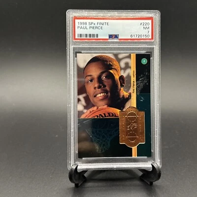 1988 SPx FINITE 220 ROOKIE PAUL PIERCE PSA NM 7 BOSTON CELTICS RC NBA - Image 1 of 4