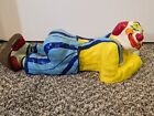 Rare  Vintage Large Hand Made Paper Mache Sleeping Clown Made in Mexico. Signed.