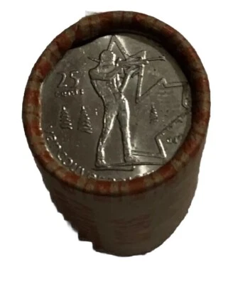 Canada 2007 25 cents Alpine Skiing Canadian Olympic Quarter Roll - Image 1 of 4
