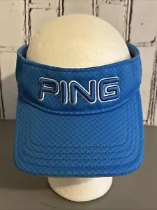Mr. Ping blau/weiße Buchstaben Polyester Strapback Schirmmütze/Mütze - Bild 1 von 6