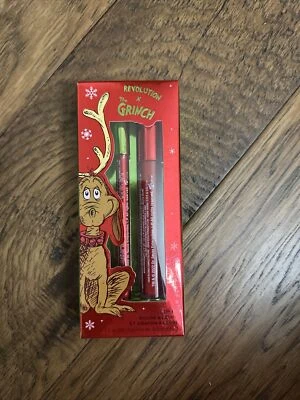 NEW MAKEUP REVOLUTION x THE GRINCH LITTLE MAX DOG LIP SET SOLD OUT Free Shipping - Image 1 of 3