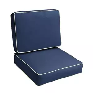 SORRA HOME Cushion Set 23.5?x5?Sunbrella Corded Outdoor Deep Seating Canvas - Picture 1 of 4