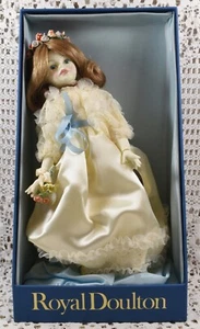 Beautiful 1982 Royal Doulton Nisbet Mint Box Wedding Day Little Bridesmaid Doll - Picture 1 of 6