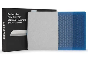 Coldest Ultra Slim Firm Pillow - Gel Memory Foam Pillow for Stomach - Picture 1 of 15