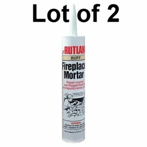 Lot of 2 Rutland 63B Fireplace Mortar, 10.3 Oz, Buff - Picture 1 of 1