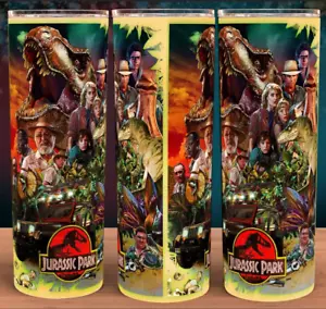 Jurassic Park 90s Dinosaur Movie Cup Mug Tumbler 20oz - Picture 1 of 3
