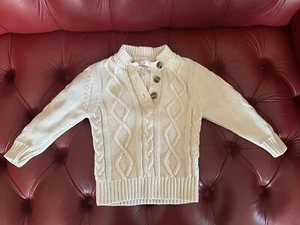 EUC Hanna Andersson Cable-Knit Sweater Size 90 (US 3T) - Picture 1 of 4