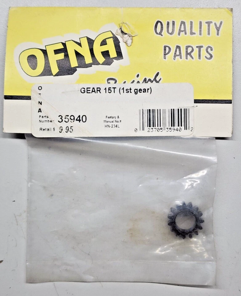 OFNA RACING - Gear 15T - !st Gear  - P/N 35940 - Image 1 of 1