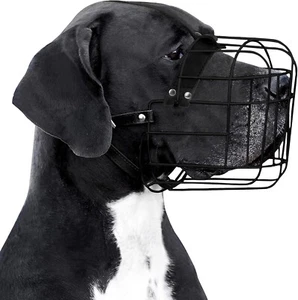 Durable Wire Basket Dog Muzzle for Great Danes - Breathable, Comfortable Fit - Picture 1 of 8