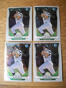 RYON HEALY lot of 13 2014 Bowman & Chrome prospect cards A's, Mariners RC - Picture 1 of 2