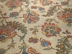 Kravet Vintage Cabala Printed Cotton Linen Fabric BTY Teflon Coated 14 Screens - Picture 1 of 6