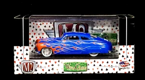 M2 Machines 49 1949 Kustom Mercury Merc Wild-Cards Collectible Car WC-02 2012 Bl - Picture 1 of 2