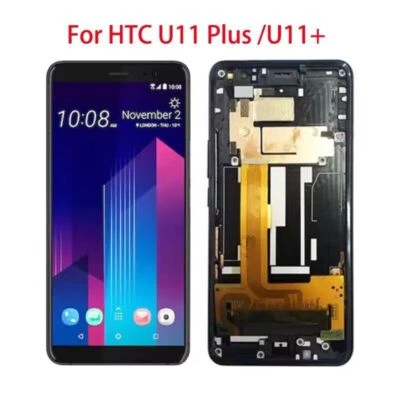For HTC U11 Plus U11+2Q4D200 LCD Display Touch Screen Digitizer Assembly W/Frame - Image 1 of 4