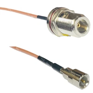 RG316 N FEMALE BULKHEAD to FME MALE RF Cable Rapid-SHIP LOT - Picture 1 of 1