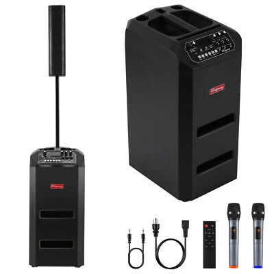 Portable Line Array Speaker Bluetooth PA Loudspeaker Sound System 8" Subwoofer - Image 1 of 4