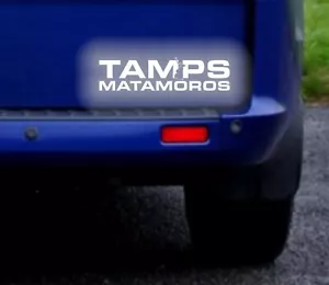 Matamoros TAMPS Tamaulipas Reflective Sticker Decal - Foto 1 di 2