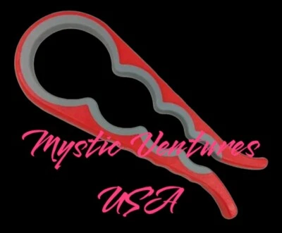 1 Piece RED Bottle Jar Opener 4 Sizes For Many Options HANDY Kitchen Gadgets! - Image 1 of 4