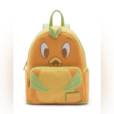 Disney Parks Loungefly оранжевый птица вельветовый рюкзак новый с ярлыками - Изображение 1 из 4