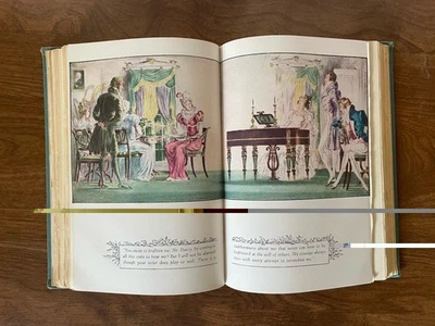 Color Illustrated PRIDE AND PREJUDICE Robert Ball JANE AUSTEN 1945 HC w markings - Image 1 of 4