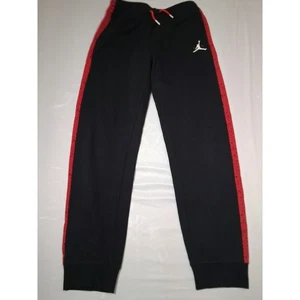 Jordan Kids Black Jogger Sweatpants Red Trim XL 13-15 Years - Picture 1 of 8