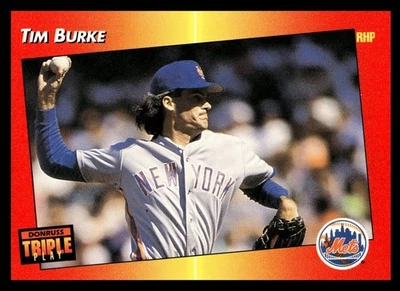 1992 Triple Play Tim Burke #14 New York Mets MLB Baseball  - Image 1 of 2