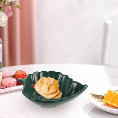  Porzellan Teller Grünes Geschirr Obstteller Dessertteller Aus Keramik - Bild 1 von 4