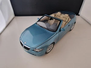 1:18 KYOSHO BMW 645i CABRIO E64 6ER ATLANTICBLUE METALLIC - Picture 1 of 16