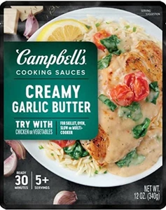 ¡ÚLTIMO! Salsas de cocina Campbell's, mantequilla de ajo cremosa, ¡ENVÍO GRATUITO! - Imagen 1 de 3